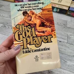 The God Player by Eddie Constantine 1976 First Edition PB Romance FLAWED Binding